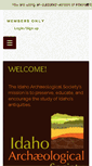 Mobile Screenshot of idahoarchaeology.org